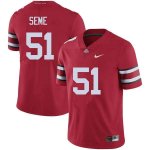 Men's Ohio State Buckeyes #51 Nick Seme Red Nike NCAA College Football Jersey Stock QLQ4844XR